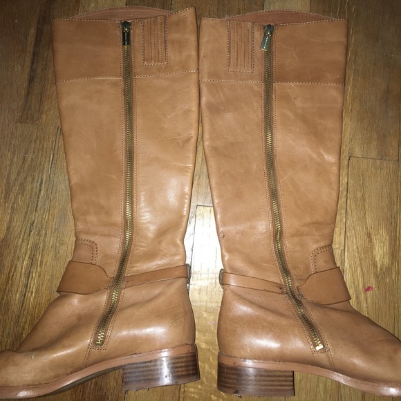 Michael Kors Tan Leather Boots - Picture 3 of 5